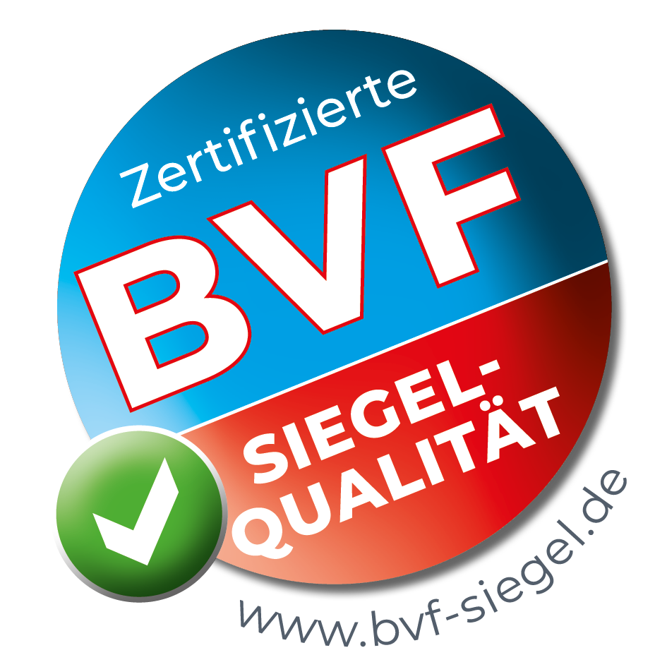 Zertifizierte BVF Siegel-Qualität | www.bvf-siegel.de