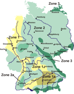 Schneelastzonenkarte Deutschland