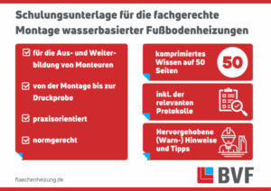 Schulungsunterlage für die fachgerechte Montage wasserbasierter Fußbodenheizungen