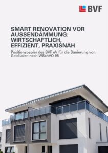 SMART RENOVATION VOR AUSSENDÄMMUNG: WIRTSCHAFTLICH, EFFIZIENT, PRAXISNAH Positionspapier des BVF eV für die Sanierung von Gebäuden nach WSchVO 95