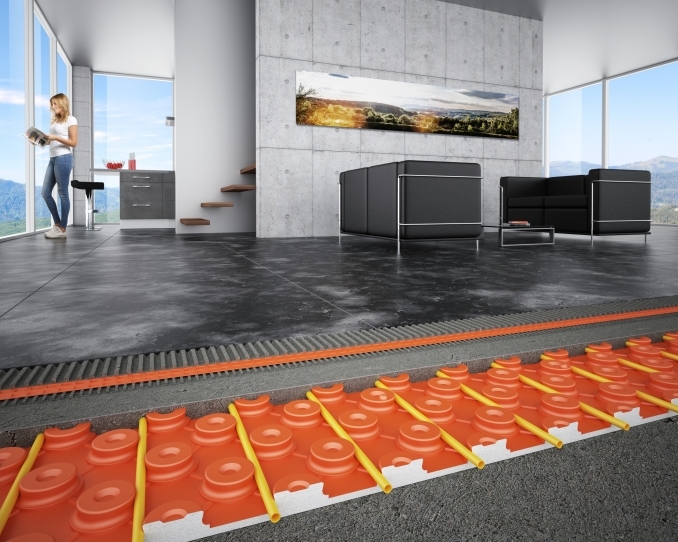 <p>Der Keramik-Klimaboden Schlüter®-BEKOTEC-THERM sorgt dank seines dünnschichtigen Aufbaus schnell für wohlige Wärme und ein angenehmes Raumklima – und das bei niedrigen Vorlauftemperaturen und entsprechend geringem Energieverbrauch. </p>