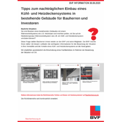 Tipps zum nachträglichen Einbau eines Kühl- und Heizdeckensystems in bestehende Gebäude für Bauherren und Investoren