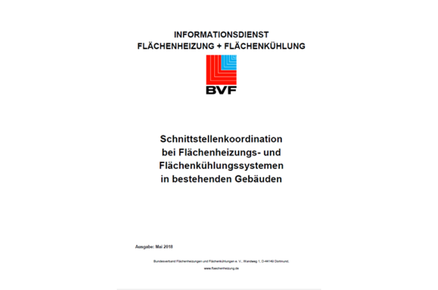 Schnittstellenkoordination bei Flächenheizungs - und Flächenkühlungssystemen in bestehenden Gebäuden