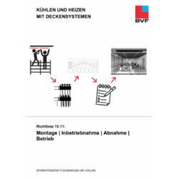 Richtlinie 15.11 - Kühlen und Heizen mit Deckensystemen: Montage | Inbetriebnahme | Abnahme | Betrieb